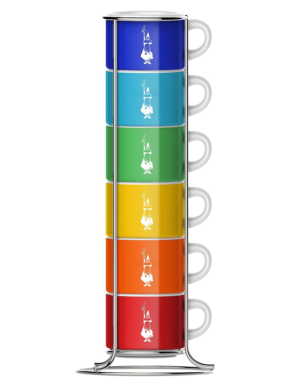 Ensemble de 6 tasses empilables en porcelaine Bialetti