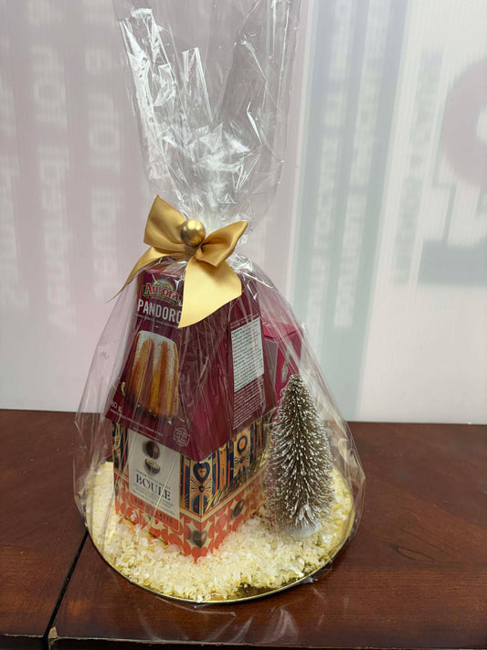 Minimalist Italian holiday gift basket