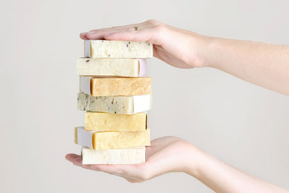 Set of  6 Handmade cold process ,Natural Soap Bars in gift Set box