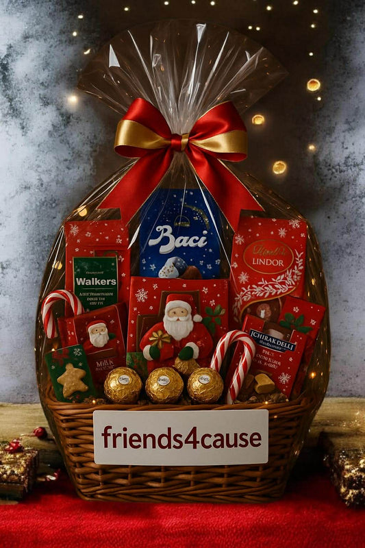 Premium Christmas chocolate gift basket